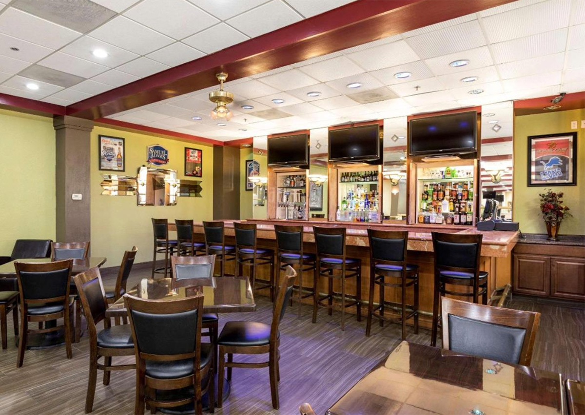 The Bar At The Clarion in Romulus
